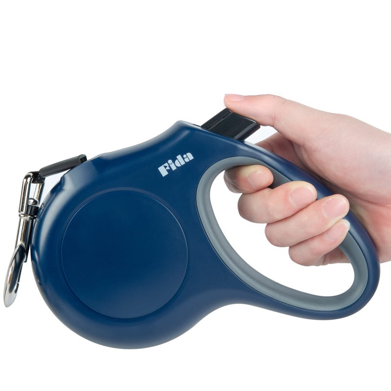 Fida Retractable Dog Leash, 16 ft Dog Walking Leash for Large Dogs up to 110lbs, Tangle Free,Navy Blue - Image 1